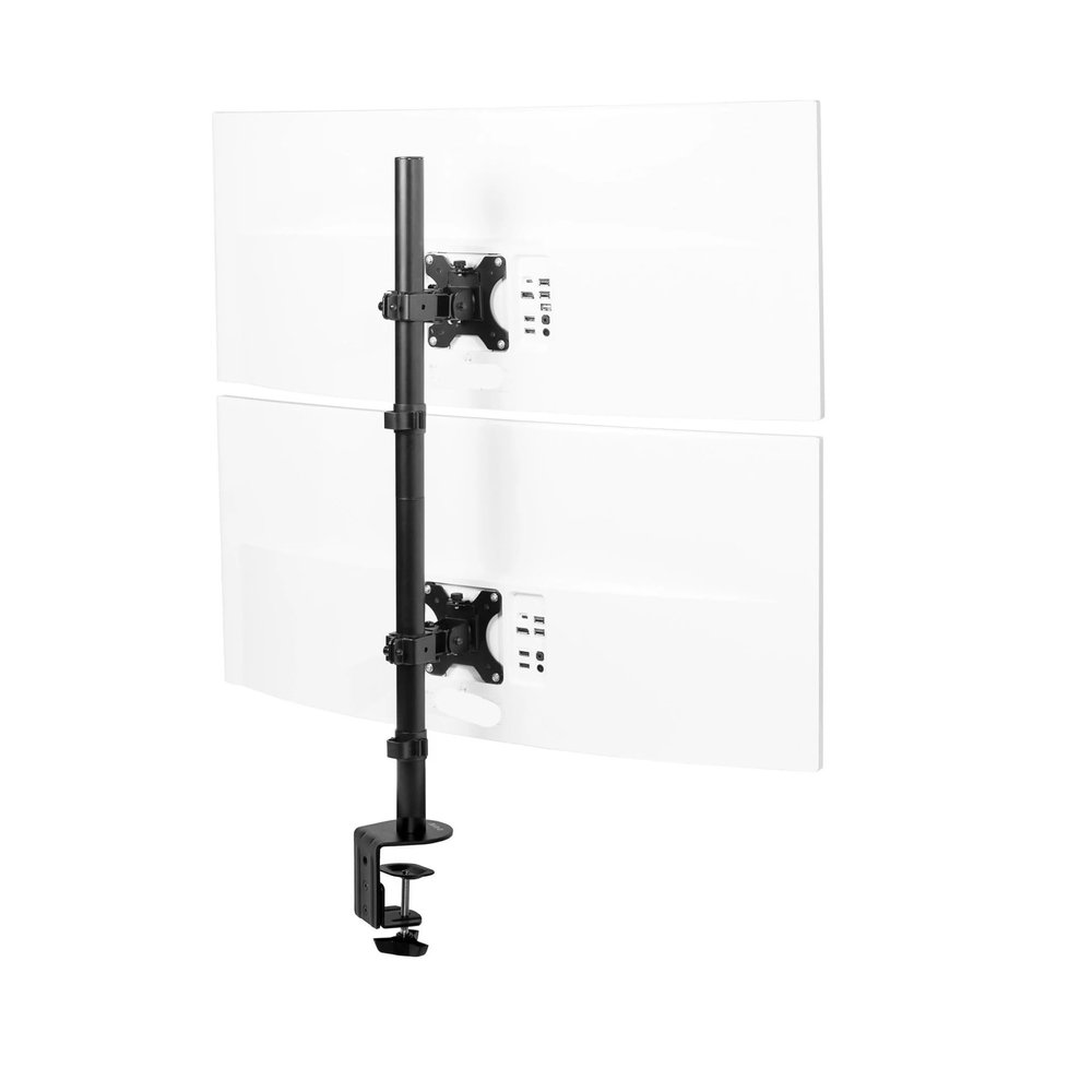 ADBWEKKF Dual Ultrawide Monitor Desk Mount with Adjustable Brackets for 2 Screens up to 45 Inches