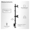 ADBWEKKF Dual Ultrawide Monitor Desk Mount with Adjustable Brackets for 2 Screens up to 45 Inches view 2