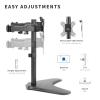 ADBWEKKF Dual monitor stand independent installation suitable for 30-inch computer screen- view 3
