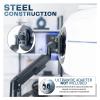 ADBWEKKF Black Heavy Duty Pneumatic Single Extra Wide Computer Monitor Arm Desk Stand - view 4