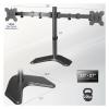 FNJTDVWS Black dual monitor stand with desktop mount, can hold up to 27-inch screen view 2