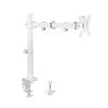 ADBWEKKF White Single Adjustable Monitor Desk Mount for 1 Computer Screen 38 Inch view 1