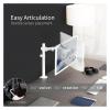 ADBWEKKF White Single Adjustable Monitor Desk Mount for 1 Computer Screen 38 Inch view 3