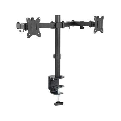 ADBWEKKF Dual Computer Monitor 13" to 30" Desk Mount, Heavy Duty Adjustable -