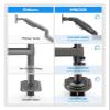 ADBWEKKF 17-32 inch dual monitor stand, gas spring dual monitor mount view 3