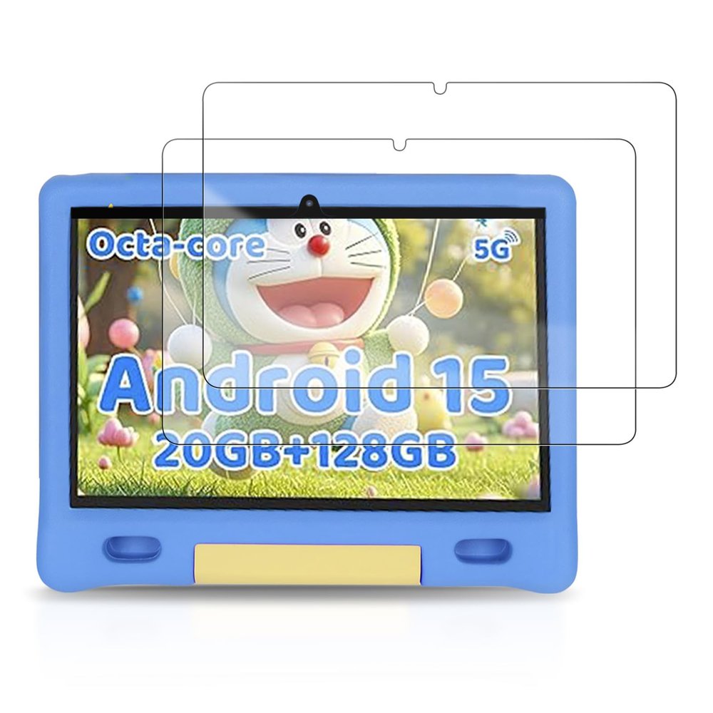 YAJOJO 2-Pack Screen Protector for Gleeso KT1026 Kids Tablet 10 inch, 9H Hardness Tempered Glass for Gleeso KT1026 Kids Tablet, Anti-Scratch, Bubble Free, HD Clarity