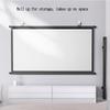 BTBZGFGNYU Projector Screen Pull Down 30" 40" 50" 60" 72" Projector Screens Wall Ceiling Mount Projection Screen HD 4K Home Projector Movie Screen(50 Inch (16:9)) view 2