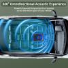 1200W 10" Underseat Slim Car Subwoofer Powered Subwoofer Car Audio Subs for Trucks, Active Bass Speaker for Car Built-in Amplifier Low&High Level Inputs with Blue LED Ambient Light for Passion Driving view 3