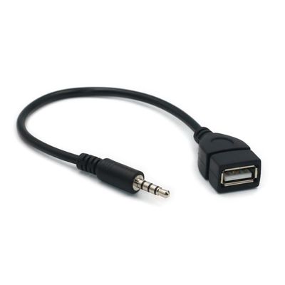USB to 3.5mm Jacking Sound Adapter to Sound Music Car Stereos Male Plugs Jacking to Female Cord Converter OTG