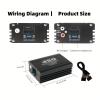 AMEMONDORA 12V 4-Channel Car Power Amplifier, High-Performance Universal Fit Audio System, 200W Hardwired Room Electrical Operation, 36V Max Operating Voltage DSP-HEI view 2