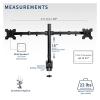 ADBWEKKF Black Dual Monitor Desk Stand Adjustable Bracket for 32 Inch Screens - view 2