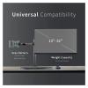 ADBWEKKF Black Dual Monitor Desk Stand Adjustable Bracket for 32 Inch Screens - view 4