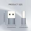 2Pack USB2.0 Male to Type C Female Adapter USB Female to Male for Highly Speed Data Transfer Charging view 2