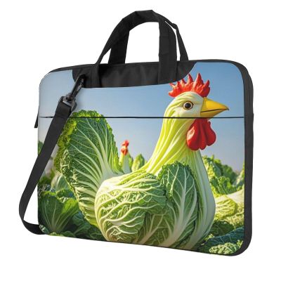 Baicai Chicken Laptop Tote Bag for Men Women 14 inch Laptop Sleeve Shoulder Briefcase Messenger Computer Bag