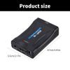 SCART Interfaces to Multimedia Interfaces 1080p Converter Adapter Box Enhancing Video with USB Power Supply view 2