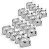 20pack M-K231 Label Tape Compatible with Brother P Touch M Tape M-K231S M231 MK231 M-231 12mm 0.47 Inch for Brother PTouch PT-M95 PT-65 PT-80 PT-70 PT-45 PT-90 Label Makers, Black on White view 1