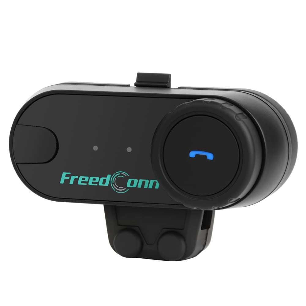 Motorcycle Helmet Bluetooth Intercom 800M Range Motorcycle Communication Systems, IP65 Waterproof Helmet Bluetooth Headset with Microphone for Riders & Skiers
