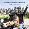 Motorcycle Helmet Bluetooth Intercom 800M Range Motorcycle Communication Systems, IP65 Waterproof Helmet Bluetooth Headset with Microphone for Riders & Skiers view 4