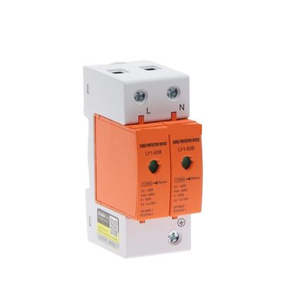 AC SPD 2P 30KA~60KA 420V House Surge Protector Protection Protective Low-Voltage Arrester Device