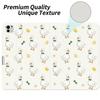 AdorableWhimsy Cute Duck Case for iPad Air 11" M3 2025/M2 2024/iPad Air 5 2022/Air 4 2020 10.9" with Pencil Holder Kawaii Lemon Animal Design Folio Stand Cover Textured Leather Tablet Case view 2