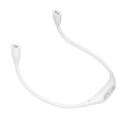 Aumotop Neck Light USB Rechargeable Soft Lighting Reading Lamp for Night Running and Maintenance Lightweight Durable ABS Material (White)