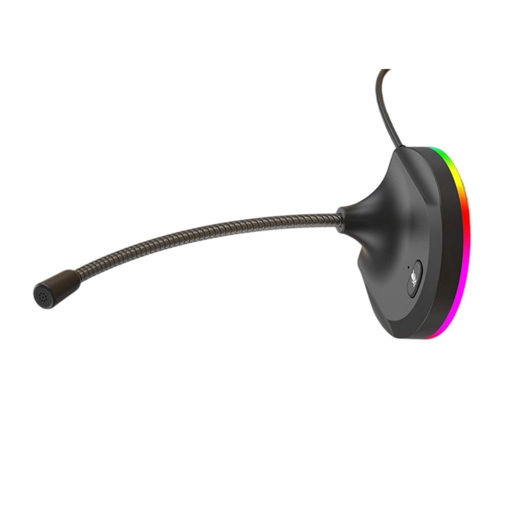 RSHuiOUXX USB Computer Microphone with LED Lighting Microphone Replacement for Conference Gaming Desktop Piece Noise Cancellation
