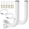 Uenhoy 2 Pack Universal Wireless Bridge Bracket Mount, Adjuatable J Pole and Wall-Mounted Mounts for Outdoor Antenna Starlink, AP Access Point Client Bridge CPE view 1