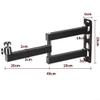 Foldable Projector Stand, Projector Stand Foldable Projector Wall Mount Suitable for Monitor Cameras for Home, Office, Outdoor, 360 Rotary Adjustable Arm view 2