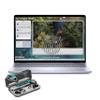 Dell Inspiron 16 Laptop,16"(1920x1200) WUXGA Display, AMD Ryzen7-8840U, 8-core, 16GB DDR5, 1TB SSD, Fingerprint Reader, BK, Ice Blue, Windows 11, TWE Wireless Earbuds view 1