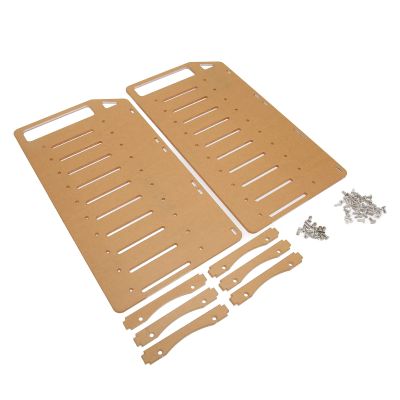BAFOVY Acrylic Hard Drive Bracket, DIY Multi Layer Hard Disk Rack for 3.5inch HDD with Mounting Screws and 8cm Fans Cooling, Ideal for PC Builds and Server Setups (10 Layers)