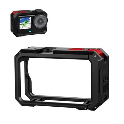 Aluminum Alloy Quick Release Cage for DJI Osmo Action 6 Anti Impact Protective Frame, Osmo Action 6 Multifunctional Expansion Adapter