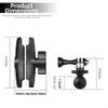 AugustknowU Suction Cup Camera Mount, Triple Suction Cup Mount, 360 Swivel Ball Head, No-Drill Installation, Triple Vacuum Suction Cups for Car Sunroof, RV(C) view 4
