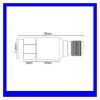 2W SMA Male-to-Female DC Blocking Circuit Breaker DC-6.0GHz 50ohm coaxial Blocking Circuit Breaker SWR 1.2 DC Blocking Circuit Breaker Connector attenuator view 3