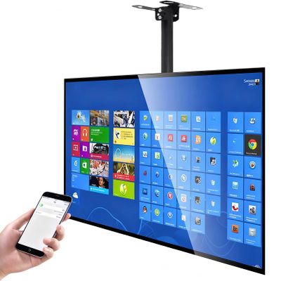 32 Inch Ultra-Slim Digital Signage Display, Wall-Mountable Advertising Screen, 2+32G Android System, Landscape and Portrait Display, HDMI Connectivity, for Wayfinding Advertising and More 32Inch
