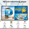 32 Inch Ultra-Slim Digital Signage Display, Wall-Mountable Advertising Screen, 2+32G Android System, Landscape and Portrait Display, HDMI Connectivity, for Wayfinding Advertising and More 32Inch view 2