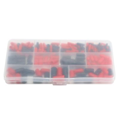 160pcs Insulation Cover Set with Easy Identification Color Rubber Insulation Caps Simple Installation for Cables & Pipes Assorted Insulating Bushings
