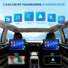 2pcs 4K IPS HD Car TV Headrest Monitor for Cars Back seat, Support Phone Cordless Mirror Link Touch Screen, AV Input/Output,USB/TF Card - Portable Multi-Media Video Player 11.6inch view 2
