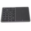 Aumotop Wireless Number Pad Touchpad Design 22 Keys 2.4G Dual Mode for WinIOSAndroidOS X ABS Material (Gray) view 1