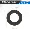 uxcell Black 2.9 Inch EVA Foam Speaker Edge Surround Rings Replacement Parts for Speaker Repair or DIY 2 Pcs view 2