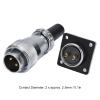 Aumotop Aviation Connector Male Female LED Industrial Equipment for Industrial Usage Zinc Alloy 2 Pins WS20 view 3