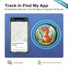 Cute Dino Clip-On Smart Tag  Lightweight Brooch-Style Item Locator, Water-Resistant, Invisible Pin-Back Holder, Compatible with Apple Find My (iOS Only), Clothing & Bag Accessory (Black) view 3
