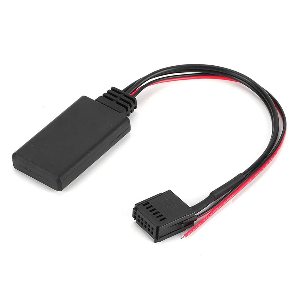 Aumotop Car AUXIN Adapter Audio Connector for // 2005 Onwards, Black ABS Material