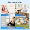 GOWENIC Portable Bluetooth CD Players, Radio CD Player with Bluetooth, FM Radio,USB MP3 Playback, AUX in, Headphone Jack, Stereo Speakers, Small CD Player for Home Outdoor (US) view 4