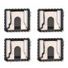 HOUDERCO 4pcs Hot Shoe Mount Adapter Bracket for Camera Flash Light Stand with Screw Thread Abs and Iron Material Compatible with External Microphones and LED Video Lights