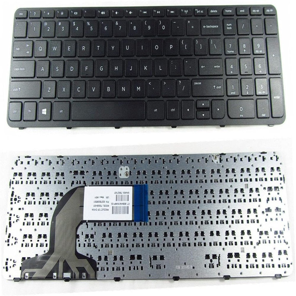 100% New US Keyboard for HP 350 G1 / 350 G2 / 355 G1 / 355 G2 Series, P/N: 758027-001 759928-001, with Frame