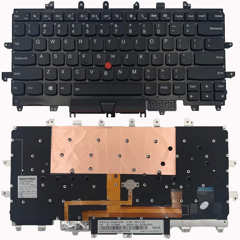 100% New New Keyboard for Lenovo Thinkpad X1C X1 Carbon 4th Gen 2016 Backlit