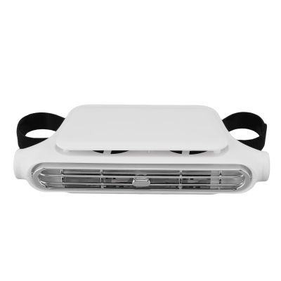 Fdit Adjustable Bladeless Car Seat Cooling Fan for Front Back Seat, USB Car Headrest Cooling Fan for Hot Weather Relief, Suitable for a Variety of Vehicles (White)