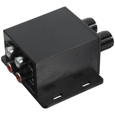 HEANUJJ Car Audio Amplifier Volume Level Controller Adjustable Bass Control Knob RCA Input, Universal Amplifier for Vehicle Stereo, Waterproof and Sturdy