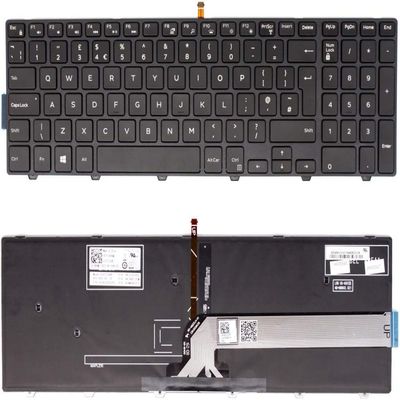 100% New New UK Layout Keyboard Compatible with Dell Inspiron 17 5748, 17 5749, 17 5755, 17 5758, 17 5759, 17 5000, 17 5547, 17 3542 Backlit English Keyboard QWERTY with Frame DP N 06DJRW F205 UK Ship