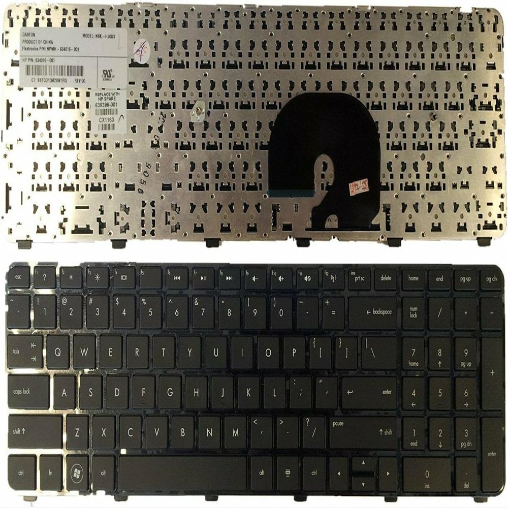 100% New US Keyboard for HP Pavilion DV7-6000 DV7t-6000 DV7-6100 DV7t-6100 DV7-6200 DV7t-6B00 DV7-6153NR DV7-6156NR DV7-6164NR DV7-6168NR DV7-6198NR DV7-6B75NR DV7-6C30NR DV7-6C66NR DV7-6C91NR -6163NR